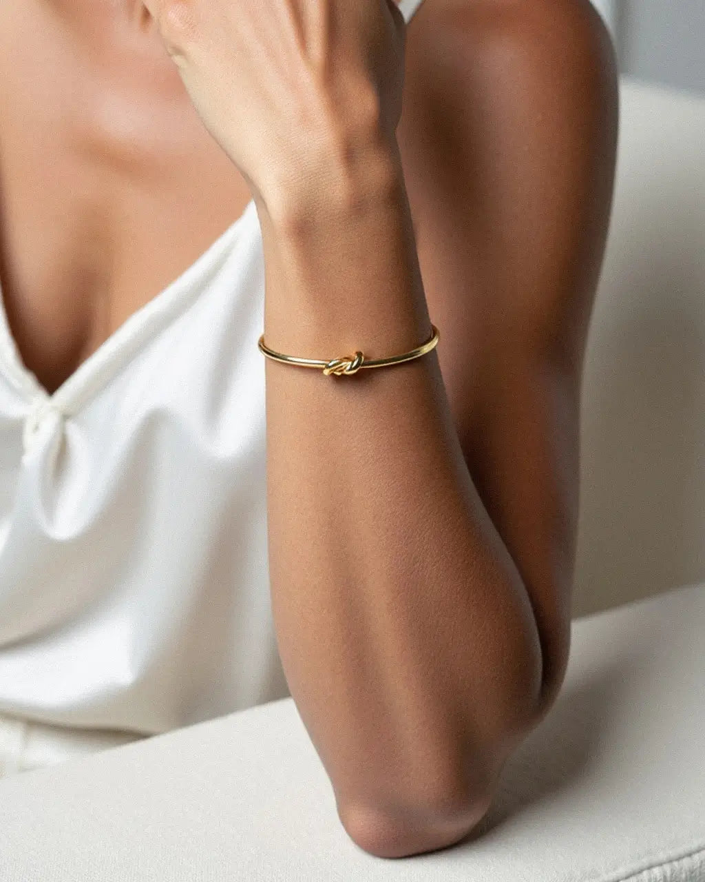Rebel Crest Knot Cuff Bracelet