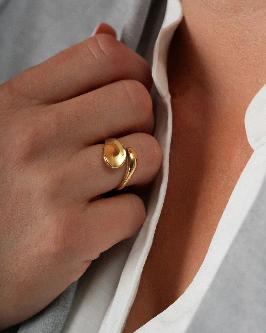 Golden Drop Ring