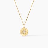 Sunburst Coin Necklace