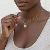 Sunburst Coin Necklace