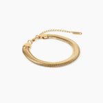 Crest Snake Chain Bracelet