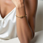 Rebel Crest Knot Cuff Bracelet