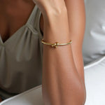 Rebel Crest Knot Cuff Bracelet