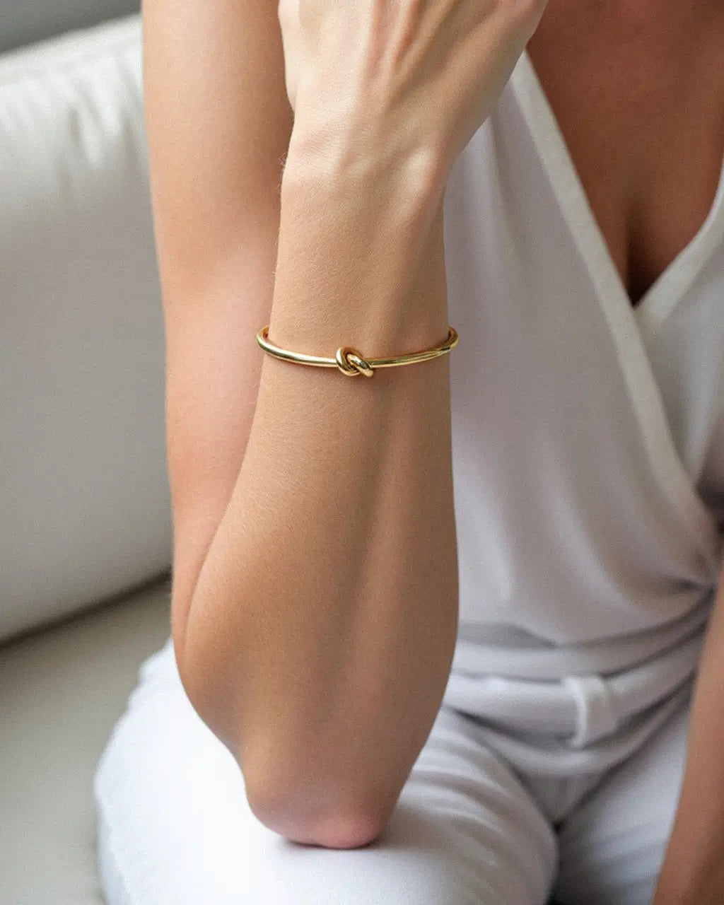 Rebel Crest Knot Cuff Bracelet