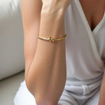 Rebel Crest Knot Cuff Bracelet