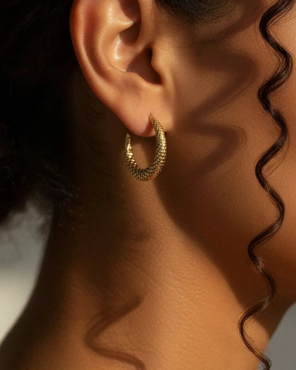 Dusk Bloom Crescent Hoops