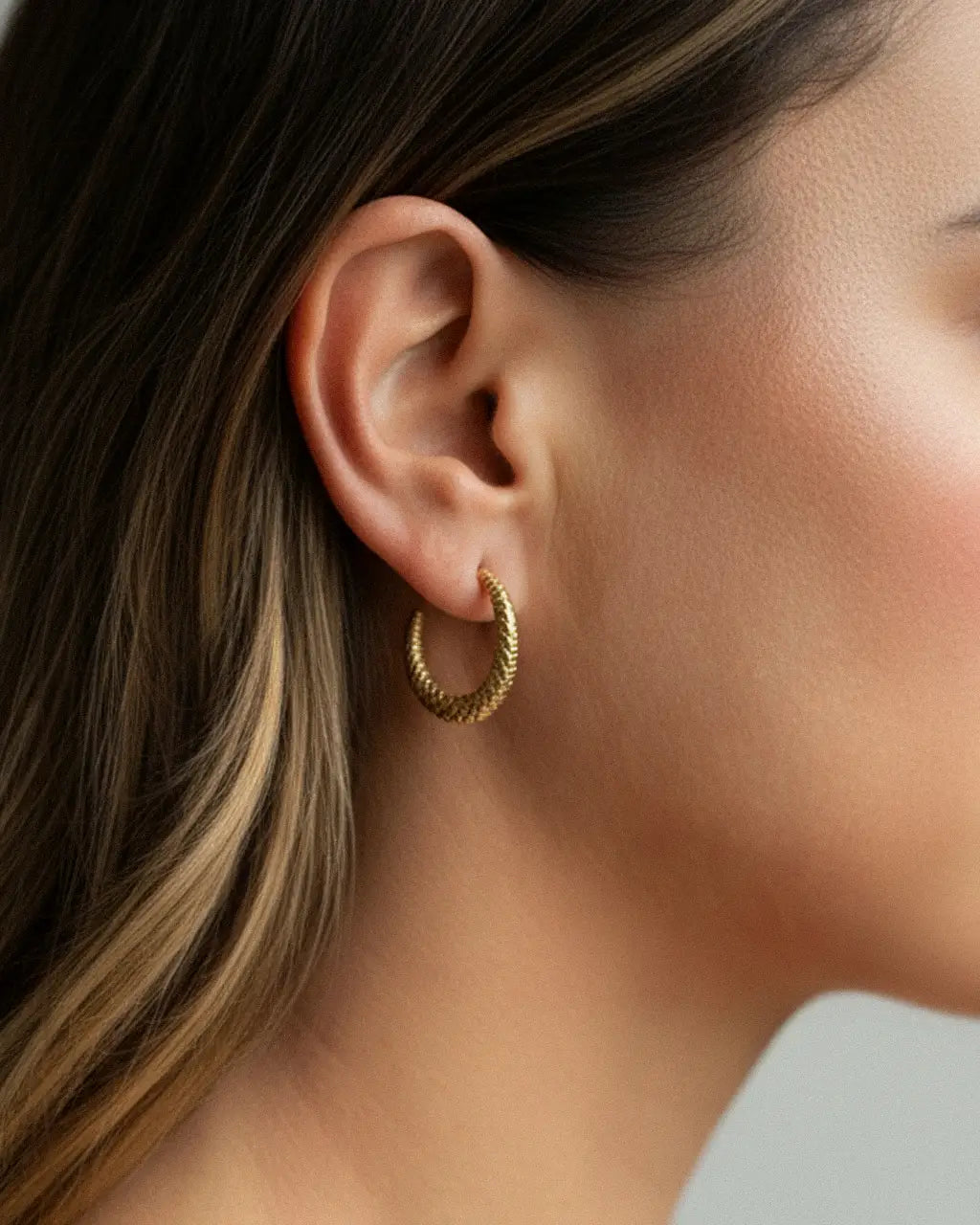 Dusk Bloom Crescent Hoops