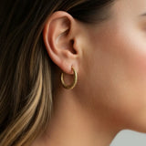 Dusk Bloom Crescent Hoops