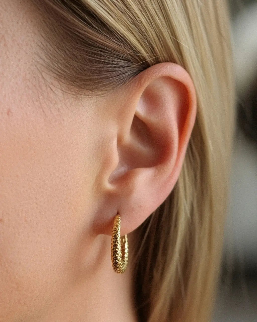 Dusk Bloom Crescent Hoops