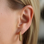 Dusk Bloom Crescent Hoops