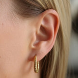 Dusk Bloom Crescent Hoops