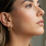 Dusk Bloom Crescent Hoops