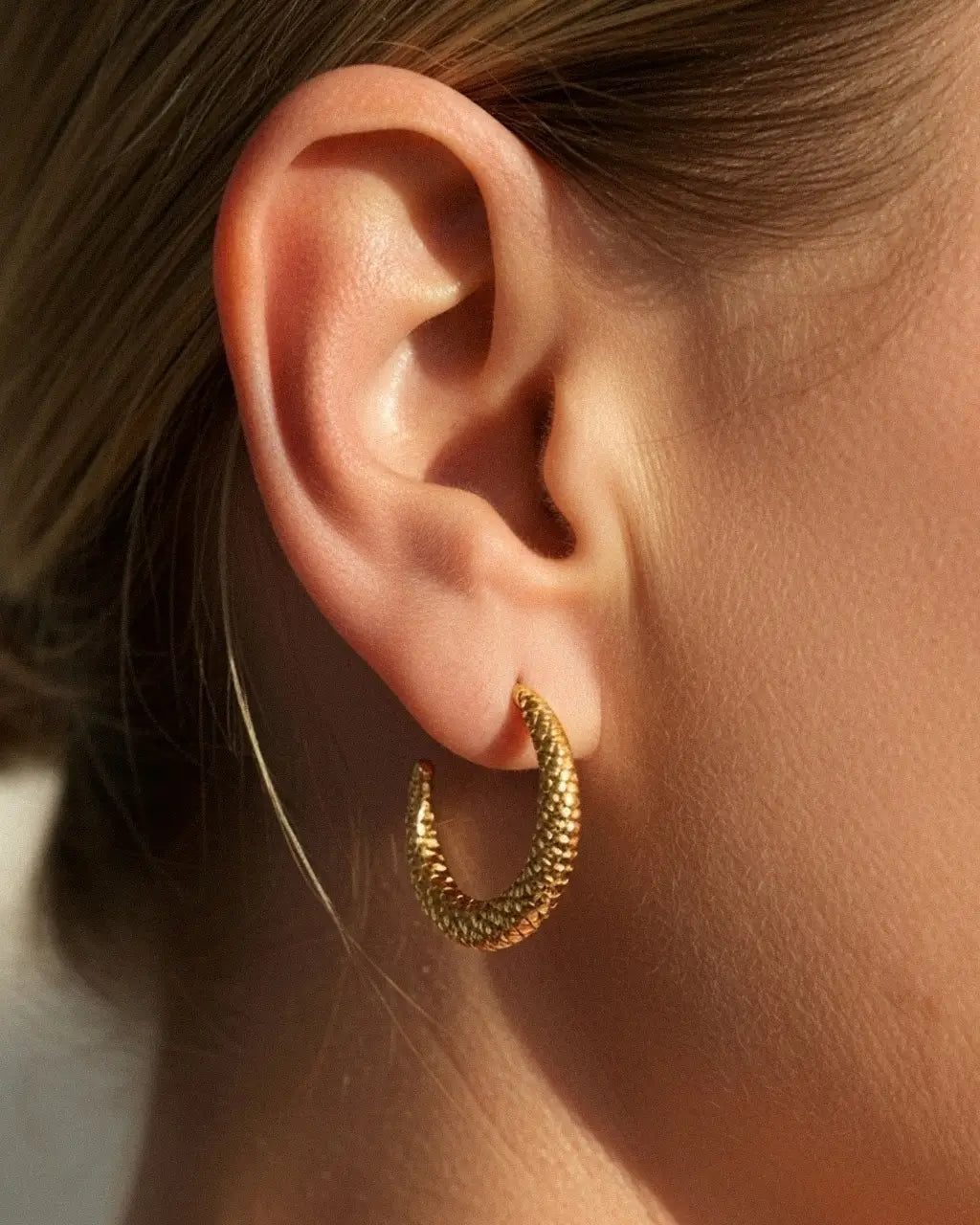 Dusk Bloom Crescent Hoops