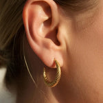 Dusk Bloom Crescent Hoops