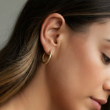 Dusk Bloom Crescent Hoops
