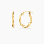 Lyria Twist Hoops