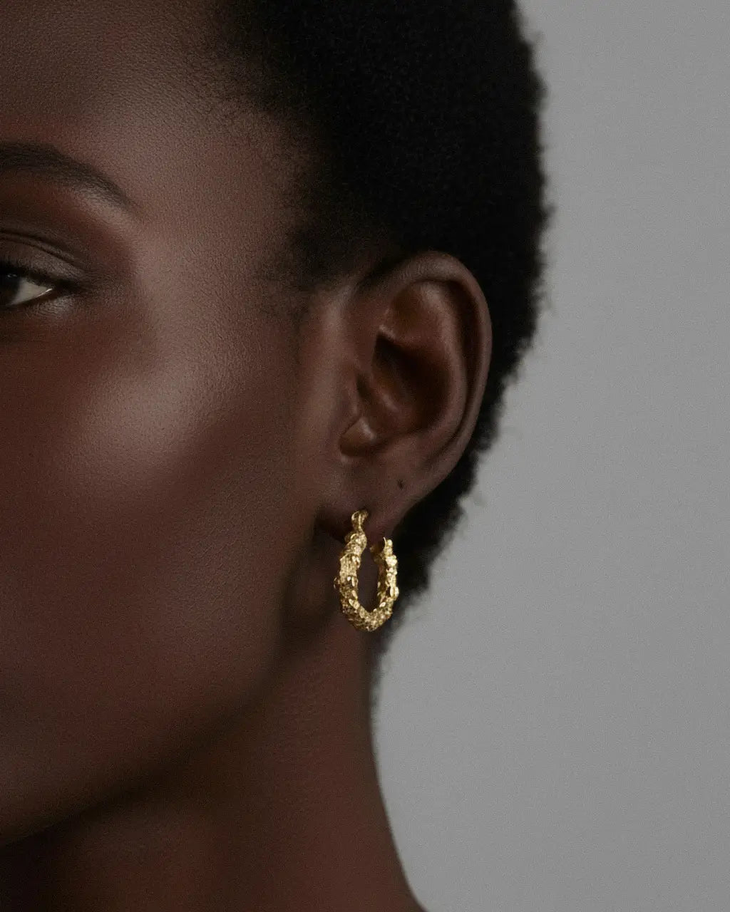 Aurea Texture Hoops