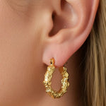 Aurea Texture Hoops