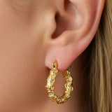 Aurea Texture Hoops