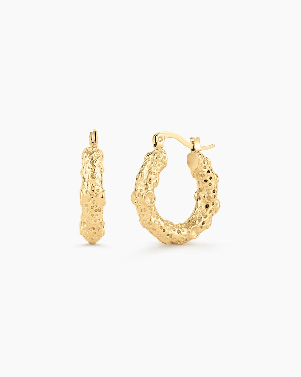Aurea Texture Hoops