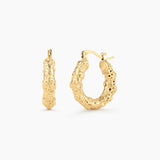 Aurea Texture Hoops