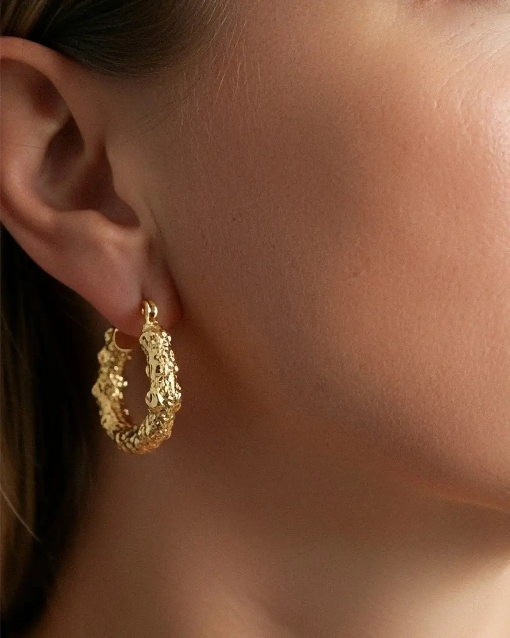 Aurea Texture Hoops