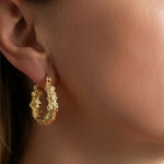 Aurea Texture Hoops