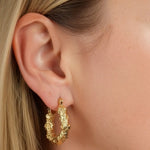 Aurea Texture Hoops