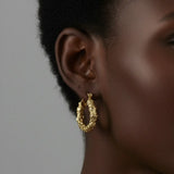 Aurea Texture Hoops