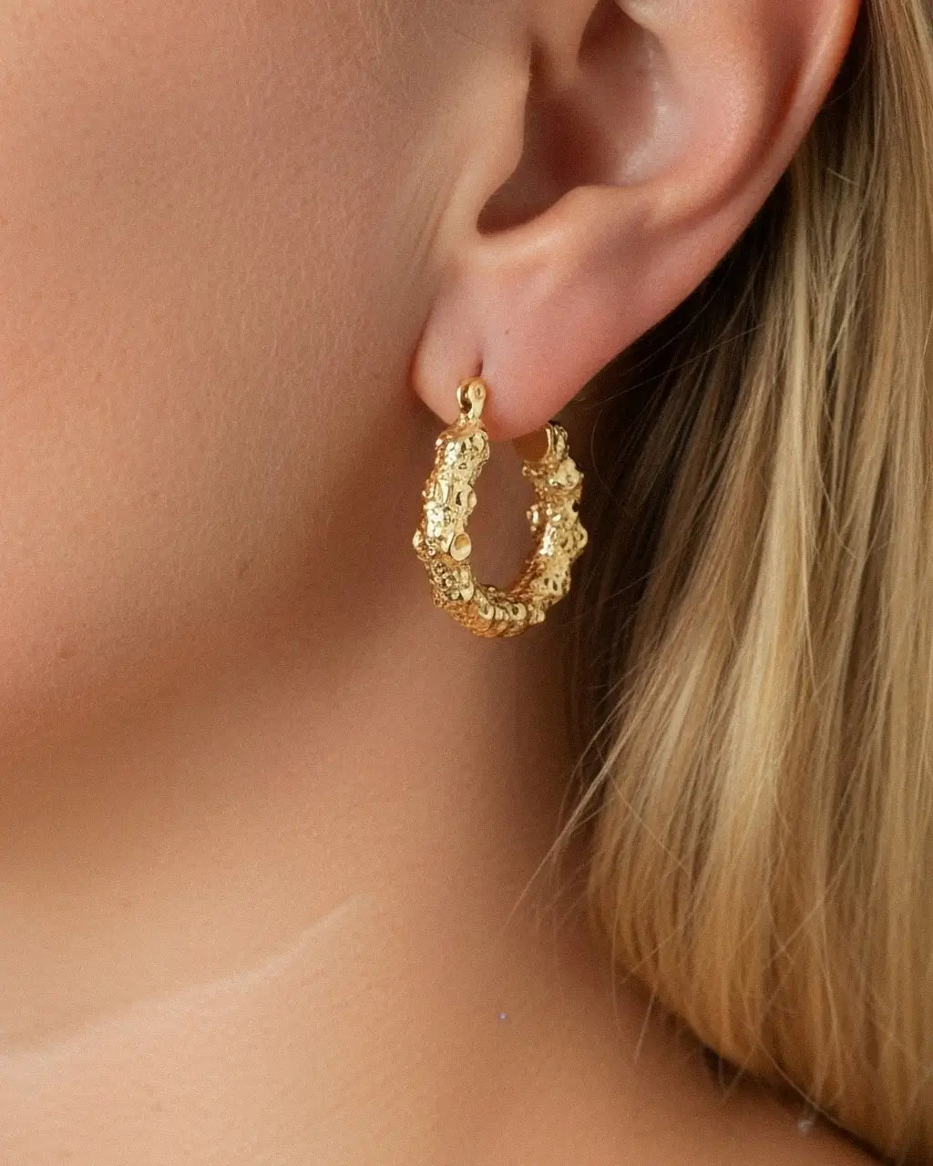 Aurea Texture Hoops