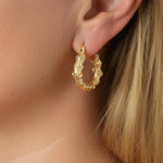 Aurea Texture Hoops