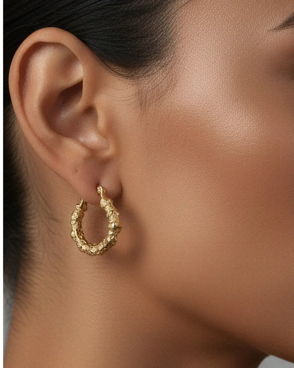 Aurea Texture Hoops