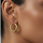 Aurea Texture Hoops