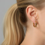 Cross Loop Earrings