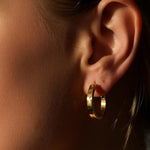 Cross Loop Earrings