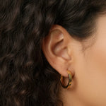 Cross Loop Earrings