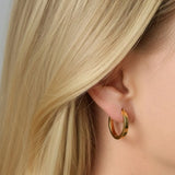 Cross Loop Earrings