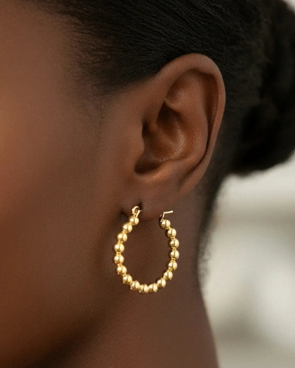Aurelia Bead Hoops