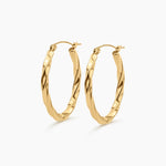 Twisted Hoop Earrings