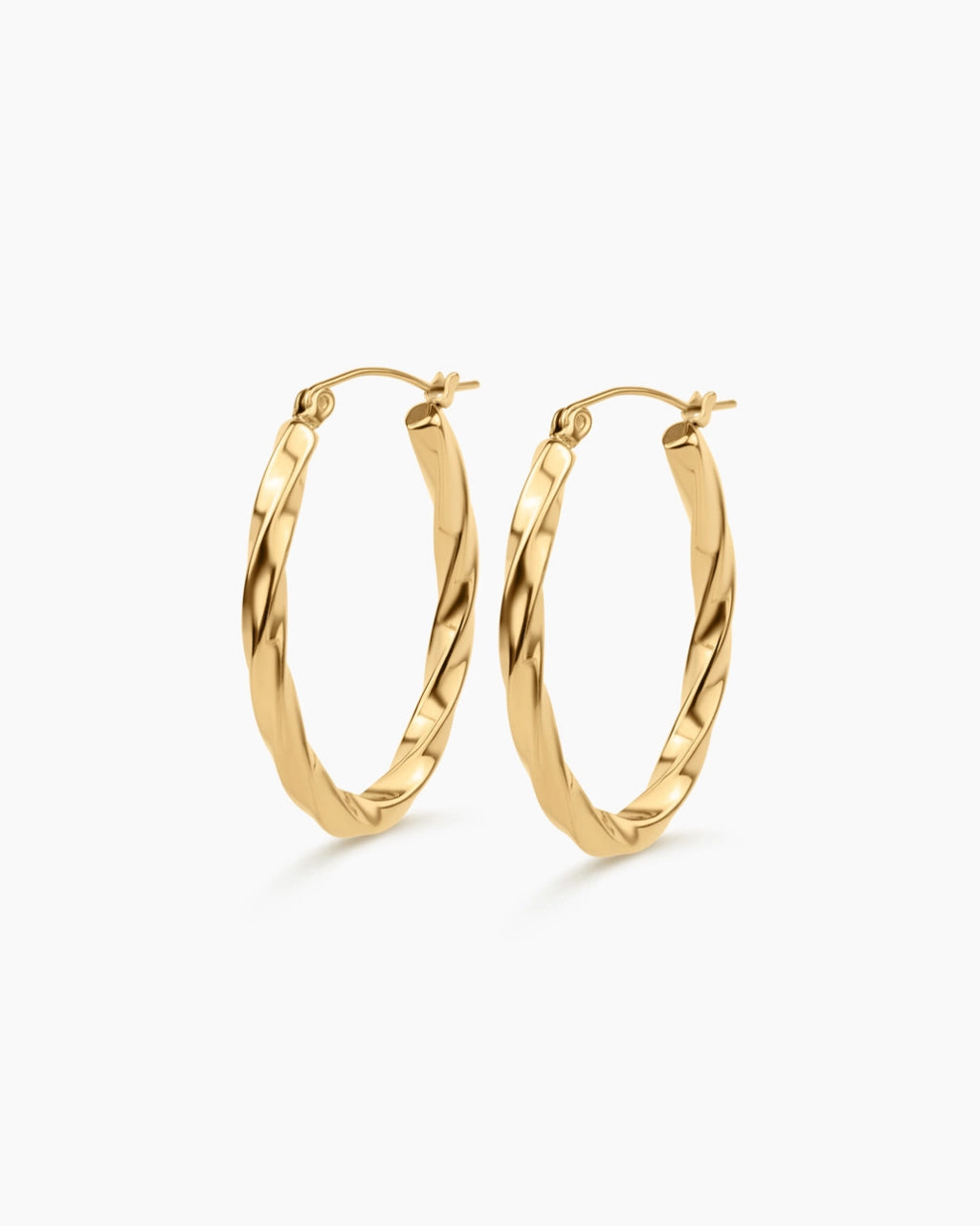 Twisted Hoop Earrings
