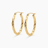 Twisted Hoop Earrings