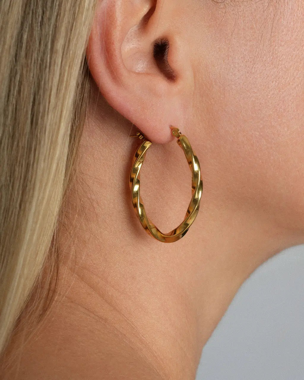 Twisted Hoop Earrings