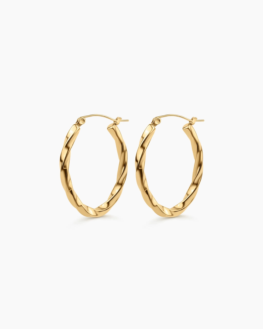 Twisted Hoop Earrings