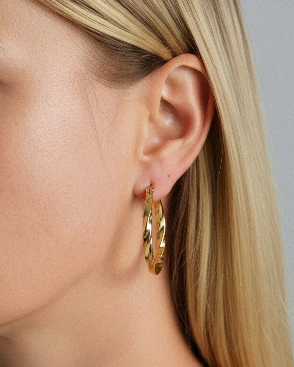 Twisted Hoop Earrings