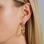 Twisted Hoop Earrings