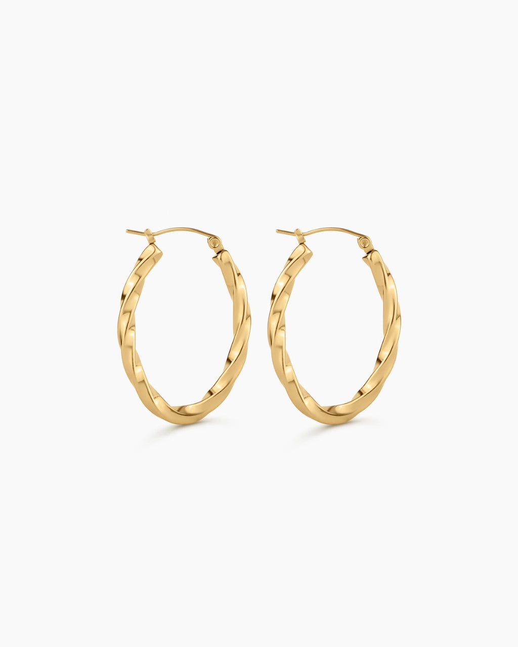 Twisted Hoop Earrings