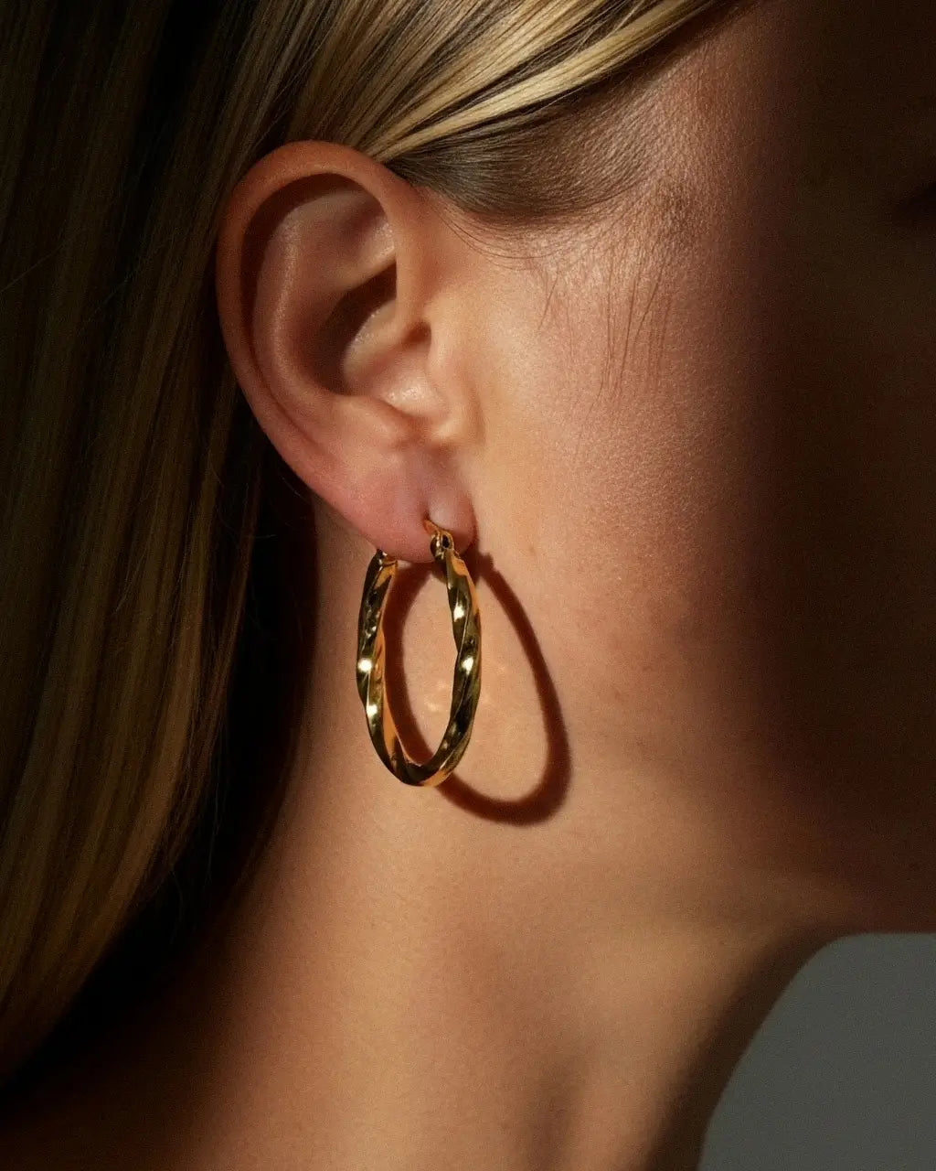 Twisted Hoop Earrings