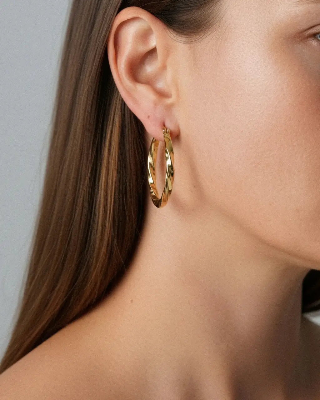 Twisted Hoop Earrings