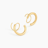 Rebel Cross Loop Earrings