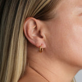 Rebel Cross Loop Earrings
